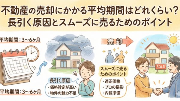 不動産の売却にかかる平均期間はどれくらい？長引く原因とスムーズに売るためのポイント