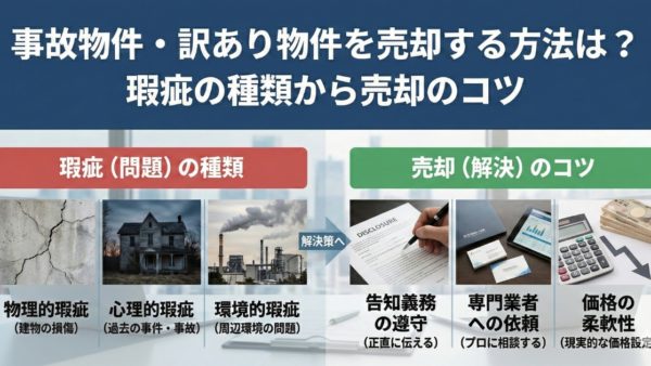 事故物件・訳あり物件を売却する方法は？瑕疵の種類から売却のコツ