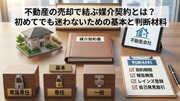 不動産の売却で結ぶ媒介契約とは？初めてでも迷わないための基本と判断材料