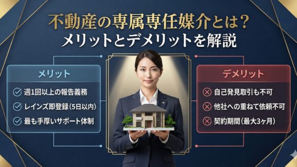 不動産の専属専任媒介とは？メリットとデメリットを解説