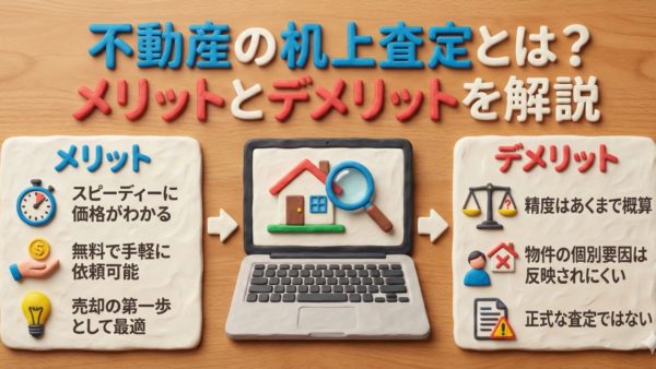 不動産の机上査定とは？メリットとデメリットを解説