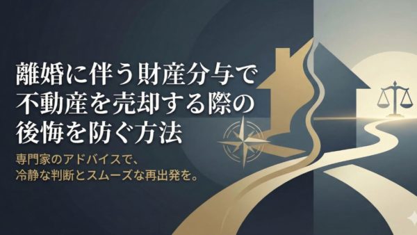 離婚に伴う財産分与で不動産を売却する際の後悔を防ぐ方法